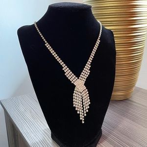 ✨Gorgeous Vintage Rhinestone Necklace Adjustable Length